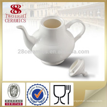 оптовая торговля керамической ежедневная белый арабский кофе горшок с обычай делать логотип для гостиницы